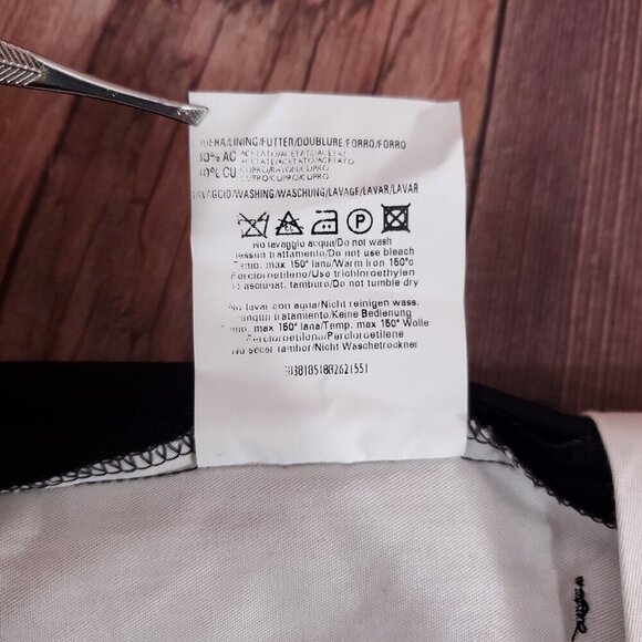 *READ DESC* NWT Zanella Mens Size 34 Devon Black 100% Wool Pants Made in Italy - Picture 11 of 13